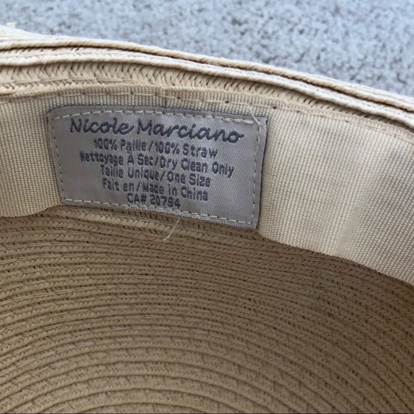 Nicole Marciano Floral Straw Hat - Picture 3 of 3
